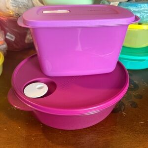 Tupperware Crystalwave Microwave Container Set